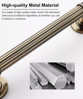 Close-up of a Two Pack Vintage Metal Barn Door Handle, antique gold finish showcasing detailed craftsmanship, ideal for pocket doors.