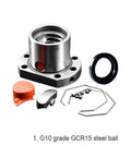 Super Cool 25mm SFE2525 Lead Ball Screw Kit With DSG2525 Nut Housing And BKBF20 Support Plus Couple Just For XYZ Axis Milling Rig At A Nice 2500Mm Length, GCR15 steel ball nut housing kit
