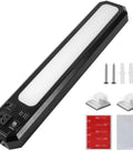 18 Inch Plug In Under Cabinet Lighting With 1000 Lumen LED 5 Foot Cord Dual USB Ports 120V 3 Prong Outlet And 3000K 4000K 5000K High Low Switch