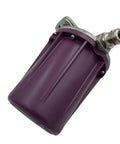 Ready To Roll Top Shelf Flame Detector Built Damn Tough For Hard Core Industrial Setup, purple sensor housing with metal fittings.
