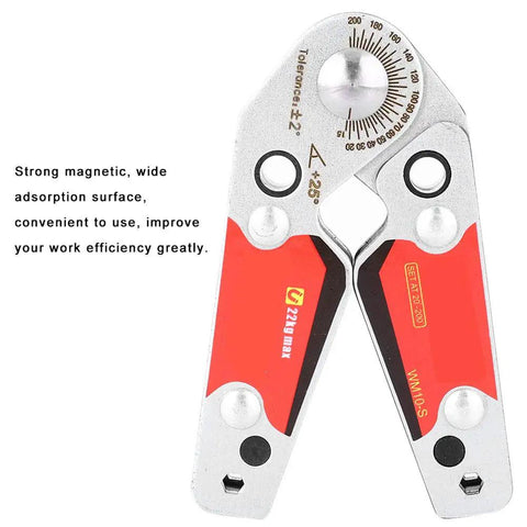 Heavy Duty Magnetic Welding Clamp Adjustable 20 To 200 Degrees With Wide Base And 22 Kg Pro Grade Holding Power Includes Wrench For Quick Positioning In Hardware Carpentry And Construction Projects, 22 kg