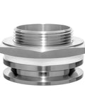 2 Inch Tri Clamp Bulkhead Fittings Stainless Steel 304 Weldless Bulkhead For Kettles, close-up side view