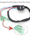 Trim And Tilt Switch Assembly For Mercury Outboard Remote Control Box Replaces 87-16991A1 with plug-and-play setup