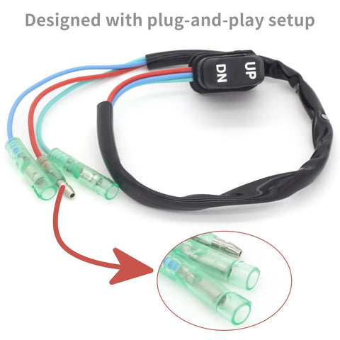 Trim And Tilt Switch Assembly For Mercury Outboard Remote Control Box Replaces 87-16991A1 with plug-and-play setup
