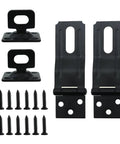Heavy Duty Zinc Steel Swivel Safety Latch 2 Pack With Mounting Brackets Screws And Turn Knob Universal Fit For Cabinets Drawers Fences Outdoors quick setup included