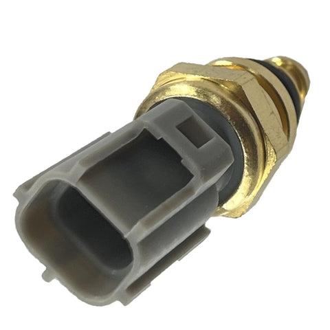 FainWan engine coolant temperature sensor with brass threaded body and gray plastic connector (close-up)