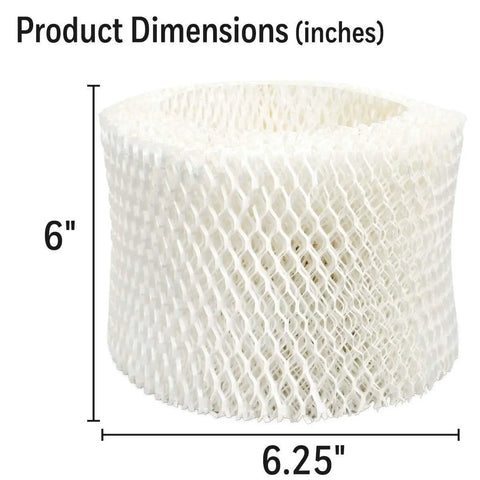 Humidifier Filter C Replacement Wick With Prefilter Layer For Evaporative Humidifiers, 1 Pack, White, No Fuss Easy Fit, Keeps Dust, Pet Dander And Minerals Low For Cleaner Air