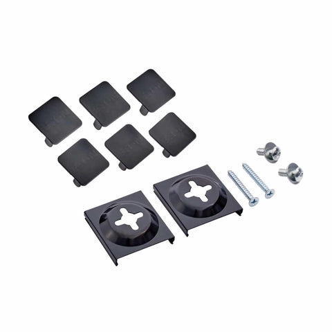 Mounting accessories for Heavy Duty 12 Outlet Power Strip With 15 Foot Extension Cord Mountable Metal Construction