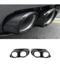 Changan UNIK 2021 2024 Carbon Fiber Exhaust Tail Pipe Muffler Cover With Stainless Steel Inner Liner high temperature resistant