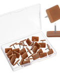 Thirty Piece Tack In Drawer Glides 17X12Mm Heavy Duty Plastic With Iron Pins in clear box for smooth drawer repairs.