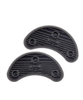 Straight Up Durable Rubber Shoe Sole Pads Anti Slip Heel Tip Replacements Pro Move Non Skid Traction For All Day Wear Beefy Exact 45 mm Fit Two Pack with textured surface and rounded design.