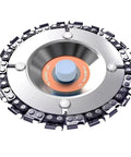 Heavy Duty 4 Inch Stump Grinder Disk For 4 Inch Or 4-1/2 Inch Angle Grinder With 5/8 Inch Arbor Chromium Reinforced Teeth