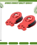 2 Pack Aluminum Servo Saver Set For 25T Plastic Output Gear With Adjustable High Torque Servo Arms 18Mm Red Dual Upgrade For Rc Cars And Trucks Customizable Spring Tension For Precision Control, two red aluminum savers