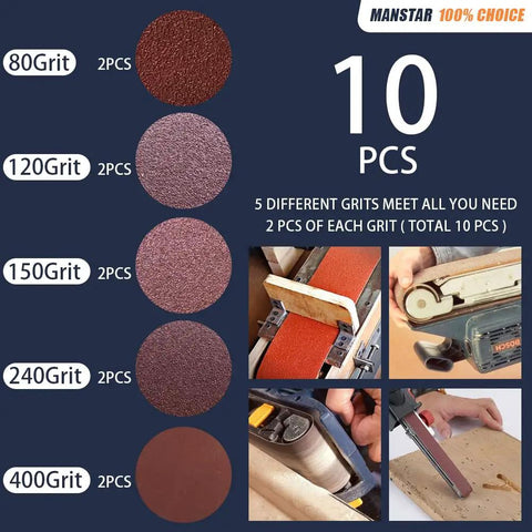 Diagram of Ten Pack 6 By 48 Inch Aluminum Oxide Sanding Belts Set With Open Coat Antistatic Washable Resin Additive