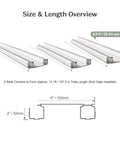 Conjoined Dual Curtain Track System White With Smooth Ball Bearing Gliders Quiet Slide Beefed Up Heavy Duty Aluminum Construction Max Load 50 Kilograms Double Track Design For Heavy Drapes, 4.4 ft rail