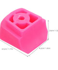 Universal Skate Brake Block For Roller Skates And Inline Pads, Durable Toe Stopper Brakes For Kids, easy install shown in pink