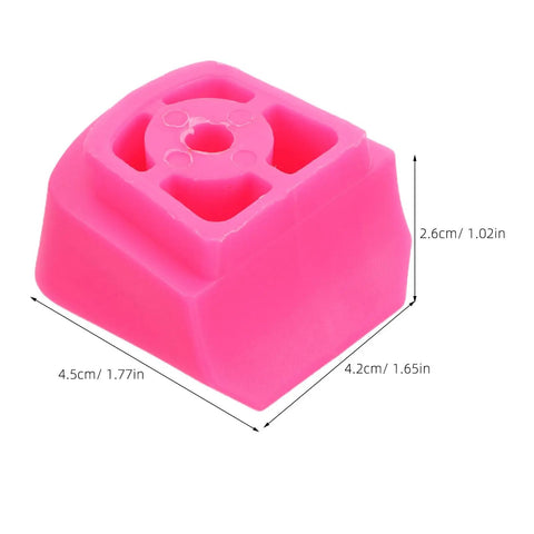 Universal Skate Brake Block For Roller Skates And Inline Pads, Durable Toe Stopper Brakes For Kids, easy install shown in pink