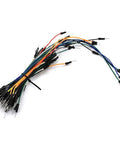 Bundle of colorful jumper wires from All In One Power Supply Kit For Arduino Raspberry Pi STM32 Uno Mega 2560 With 830 Tie Point MB 102 Breadboard Power Module Jumper Wires And 12V 1A Adaptor Ideal For Prototyping
