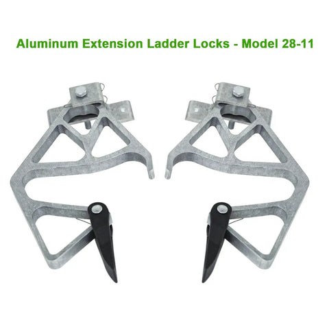 Heavy Duty Aluminum Extension Ladder Locks Kit For 28 11 Rung Lock System easy install quick fit durable safe upgrade