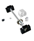 High Precision Ball Screw Assembly 1605 1050mm Kit With End Machining Nut Housing DSG16H And 6.35 By 10mm Coupler Plus BK12 And BF12 Supports For Smooth Linear Motion And Beefed Up Torque Conversion. Ball screw kit with BK12/BF12 supports and coupler