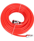 Flexible 5x8mm Air Hose With Male And Female Connectors, Fifteen Meter Length, High Toughness EVA Plastic, coiled and ready for use