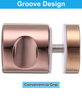 Rose Gold Round Sliding Shower Door Handle Single Side Pull With Screw Hardware Replacement Parts For 6 To 18 Mm Glass Doors