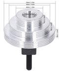 Mini Lathe Belt Transition Pulley With Spindle For MX 210 WM 210 dimensions diagram showing aluminum construction