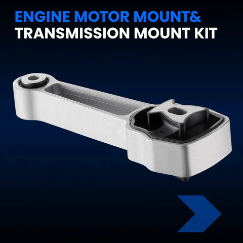 Direct Fit Engine Motor Mount One Piece Drop In Swap For Volvo S60 S80 V60 V70 XC60 XC70 Jaguar, showing silver steel construction.