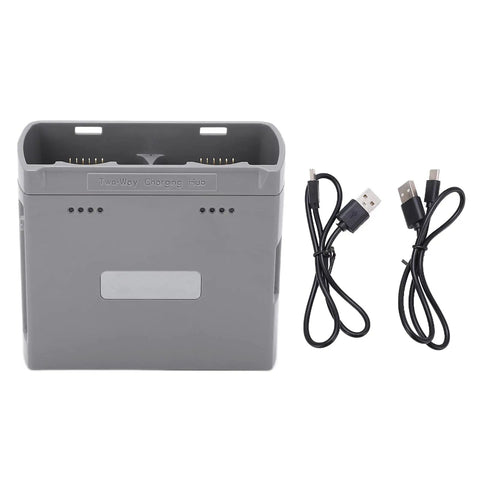 Two Way Battery Charging Hub For MINI 2 SE Drones with cables, Dual Battery Charger Station, Portable Travel Charger With USB Output Power Bank
