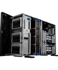 Bulletproof Enterprise Tower Server Built Different To Crush Heavy Workloads With Dual Xeon Processors And Massive Ddr5 Memory Plus Rock Solid Sas Ssd Storage And Windows Server 2022 Standard Preloaded For Seamless Virtualization Reliable Management, showcasing internal components.