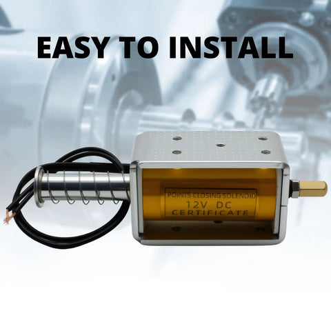DC12V Push Pull Solenoid With 35mm Stroke, High Performance Linear Actuator Electromagnet With Wired Connection For DIY Projects And Automation