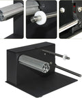 Automatic Label Rewinder Machine With Two-Way Rewind metal frame and components close-up