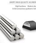 Dope Black Modern LED Wall Sconce Set of 2 shown with aluminum cylinders and design features, energy saving, non-flicker.