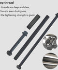 Front End Arm Bushing Rebuild Kit for ATV Raptor with bolts and covers showing deep threads for improved performance.