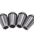 Top Tier 4-Piece Spring Steel Collet Chuck Kit For Boring And Milling Jobs With Insane Accuracy Under 0.0003 Inch Runout close-up of cartridges