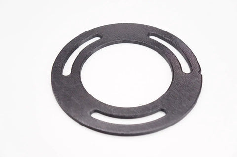 3 Inch Throat Plate Insert For Jet JBOS Spindle Sander, 3D Printed Replacement, round shape with slots, black material