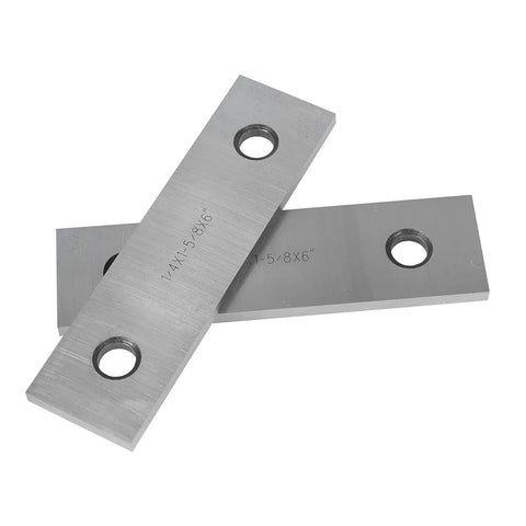Nine Piece Hardened Steel Parallel Set One Quarter Inch Thick Six Inch Long With Two Holes Pro Grade Machinist Clamping Tool For Drilling Milling Boring And Assembly Gages From Three Quarter Inch To One And Three Quarter Inch