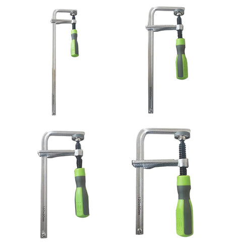 Heavy Duty Guide Rail Clamps With Handle For Woodworking Track Saw Tables And Rails Screw Action Arm in various sizes