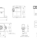 Built Like A Tank High Voltage Dc Relay Contactors With Ceramic Seal 60 Amp 1000 Volt Switch dimensional diagram showing sizes and wiring.
