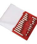 Pro Grade Dial Indicator Extension Set With Steel Probes 22 Tips M2.5 Thread 0.01mm Resolution Stainless Steel Test Indicator Points Kit in case