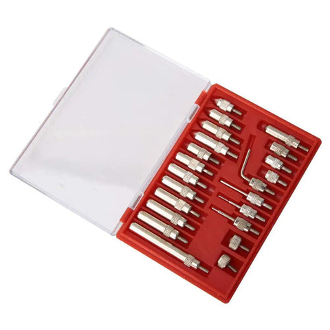 Pro Grade Dial Indicator Extension Set With Steel Probes 22 Tips M2.5 Thread 0.01mm Resolution Stainless Steel Test Indicator Points Kit in case