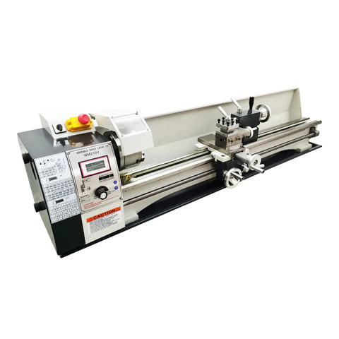 Heavy Duty 8x39 Inch Mini Metal Lathe With Brushless 1100W Motor For Woodworking showing digital display and controls.