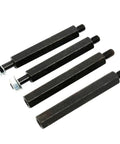 Four hex push puller legs from Beefed Up Heavy Duty Bearing Separator Puller Set With 2 Inch And 3 Inch Splitters, 14 Piece Kit