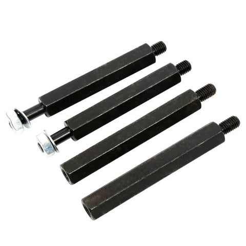 Four hex push puller legs from Beefed Up Heavy Duty Bearing Separator Puller Set With 2 Inch And 3 Inch Splitters, 14 Piece Kit