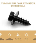 Thirty Pack Hex Head Tapping Screws Oem 9015960498 Exterior Panel Fasteners For Toyota Rav4 Camry Highlander Lexus Es350 Gs350 Heavy Duty showing black hex head screw.