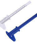 2 Pack Plastic Measuring Calipers With 150 mm And 0 To 6 Inch Scale Vernier Sliding Gauge Ruler Mini Eyebrow Ruler Lightweight ABS
