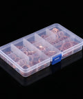 Killer Copper Flat Washers 280 Pcs Set 12 Sizes Screws Bolts Fasteners Storage Case, copper washers in clear organizer box
