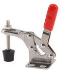 Adjustable Toggle Clamp Latch In Stainless Steel Push Pull Tool with red handle for home decor and mechanical projects