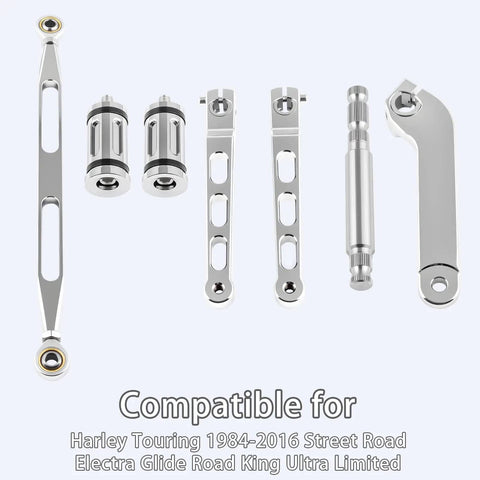 4 Piece Heel Toe Gear Shifter Lever Kit For Harley Touring 1984 2016 Street Glide Electra Glide Road King Ultra Limited