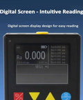 Handheld Digital Surface Roughness Meter For Metals And Nonmetals Ra Rz Rq Rt Rp Rv Rc Readouts 2.4-Inch IPS LCD Portable Roughness Tester With Auto Power Off Low-Power Design Field Ready, digital screen close-up